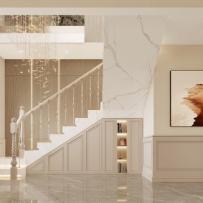 美式楼梯间3D模型下载